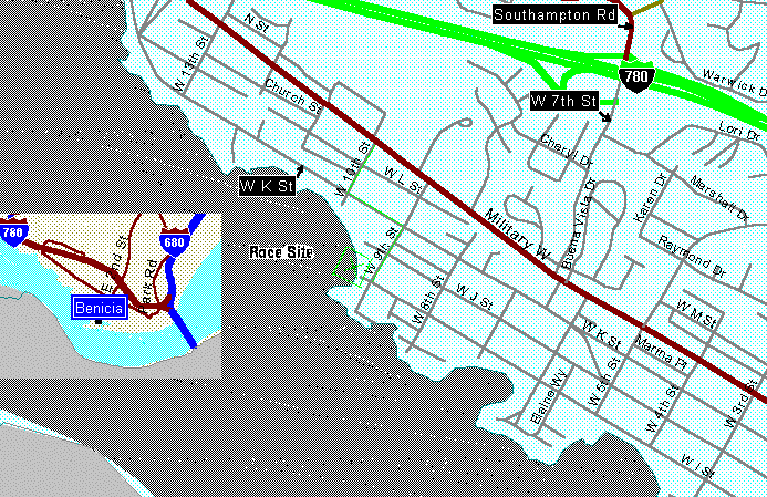 Gif map to Benicia 24K