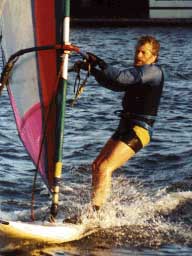 Dick Brundle sailing at Foster City.